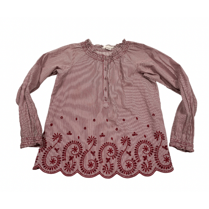 blouse ligné / 7-8 ans