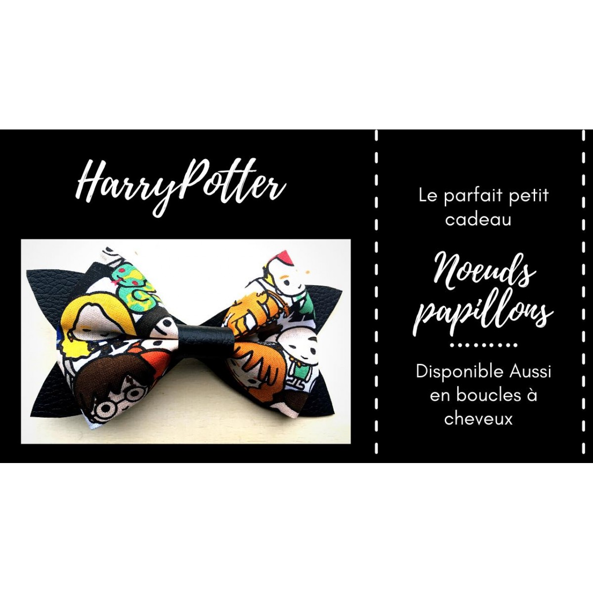 Noeud Papillon / Boucle à cheveux Harry potter enfants 