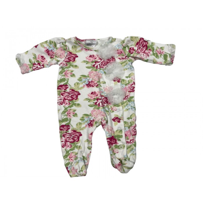 pyjama fleuris / 0-3 mois