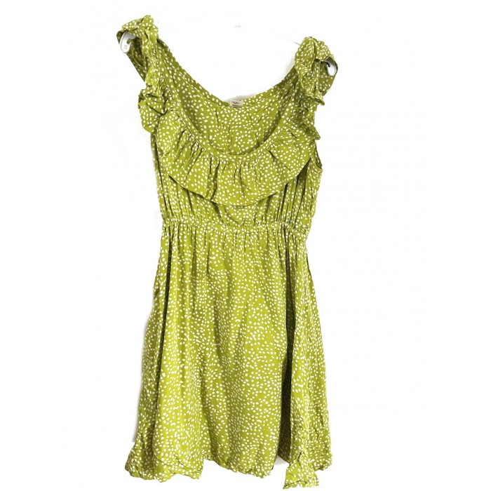 robe coton motif vert / large