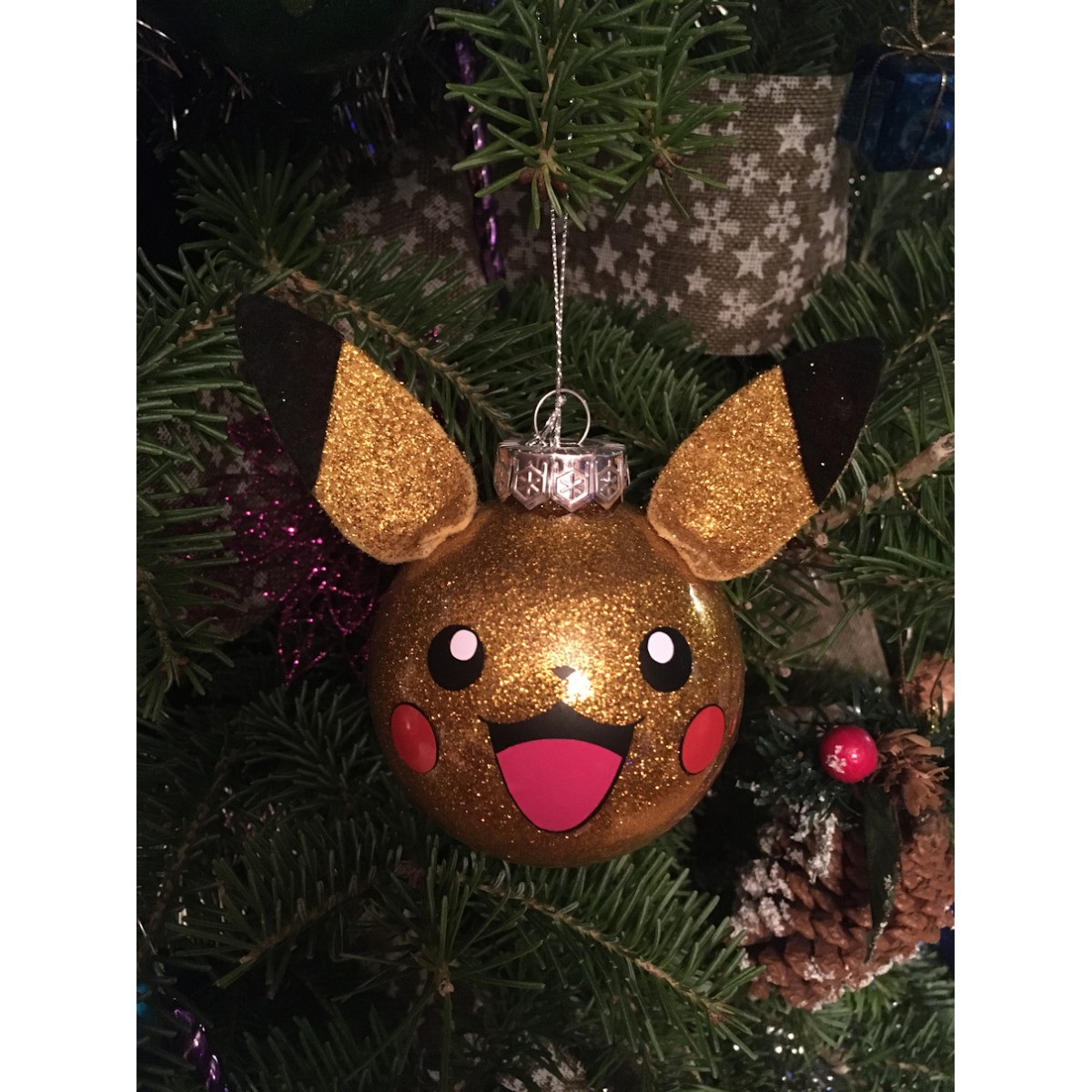 Boules de Noël Pokemon - Personnalisées