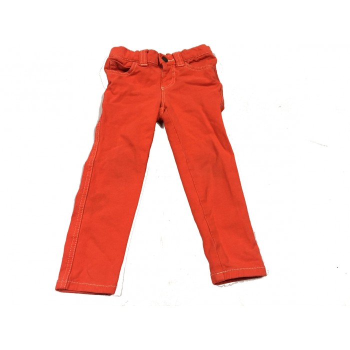pantalon skinny orange / 3 ans