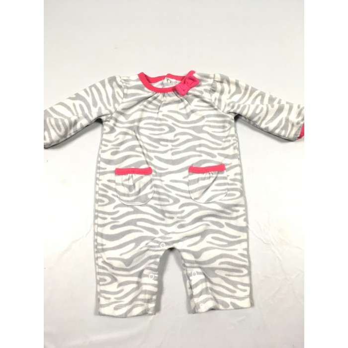 pyjama polar zebre / 3-6 mois